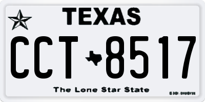 TX license plate CCT8517