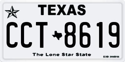 TX license plate CCT8619