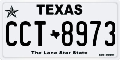TX license plate CCT8973