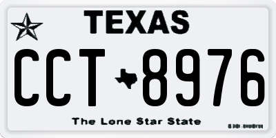 TX license plate CCT8976