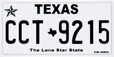 TX license plate CCT9215