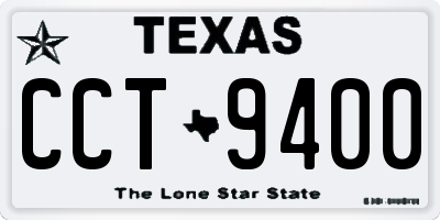 TX license plate CCT9400