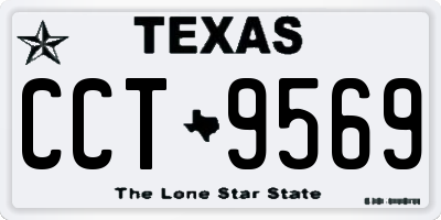 TX license plate CCT9569