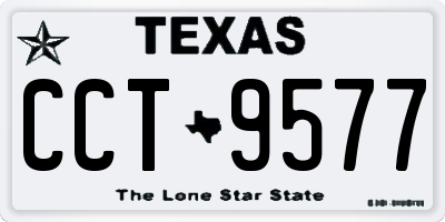 TX license plate CCT9577