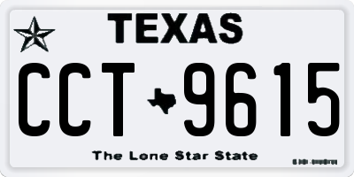 TX license plate CCT9615