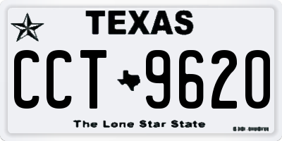 TX license plate CCT9620