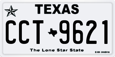 TX license plate CCT9621