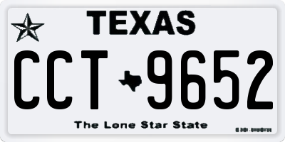 TX license plate CCT9652
