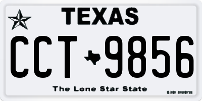 TX license plate CCT9856