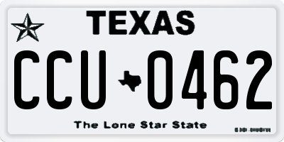 TX license plate CCU0462