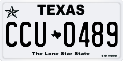 TX license plate CCU0489