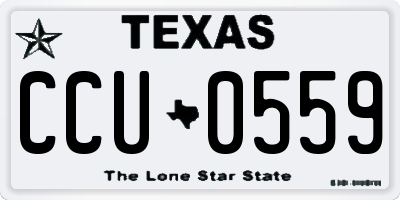 TX license plate CCU0559