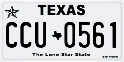 TX license plate CCU0561