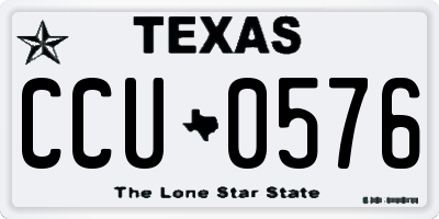 TX license plate CCU0576