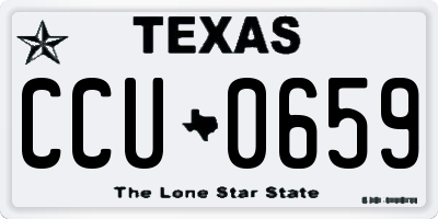 TX license plate CCU0659