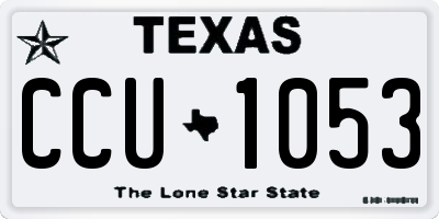 TX license plate CCU1053