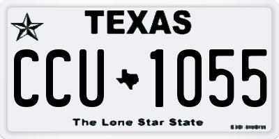 TX license plate CCU1055