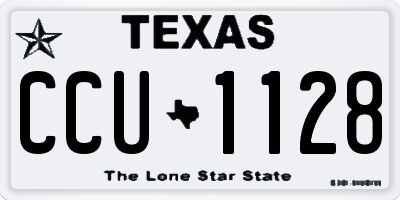 TX license plate CCU1128