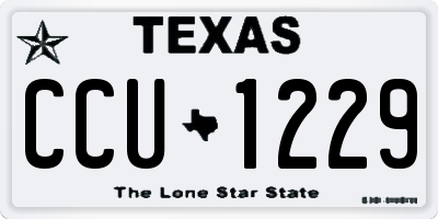 TX license plate CCU1229