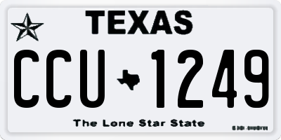 TX license plate CCU1249