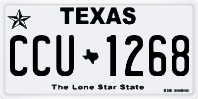 TX license plate CCU1268