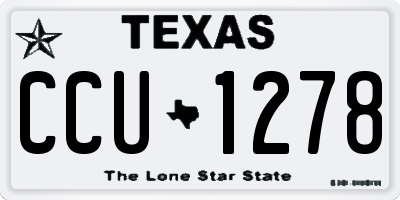 TX license plate CCU1278