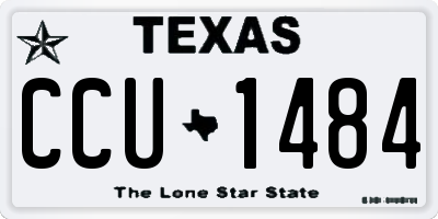 TX license plate CCU1484
