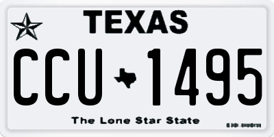 TX license plate CCU1495