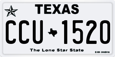 TX license plate CCU1520