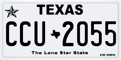 TX license plate CCU2055