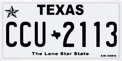 TX license plate CCU2113