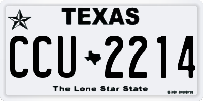 TX license plate CCU2214
