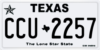 TX license plate CCU2257