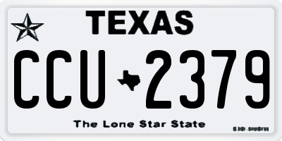 TX license plate CCU2379