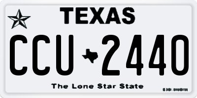TX license plate CCU2440