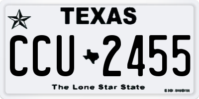 TX license plate CCU2455