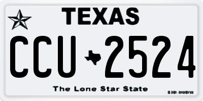 TX license plate CCU2524