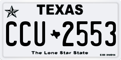 TX license plate CCU2553