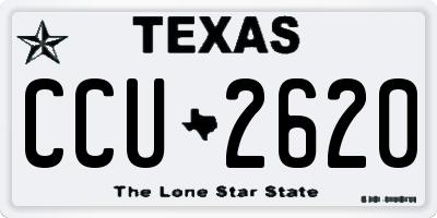 TX license plate CCU2620