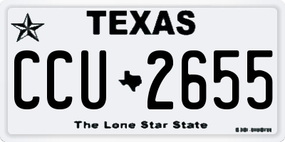 TX license plate CCU2655