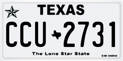 TX license plate CCU2731