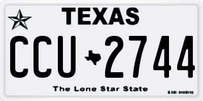 TX license plate CCU2744