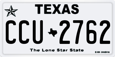 TX license plate CCU2762
