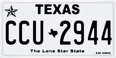 TX license plate CCU2944