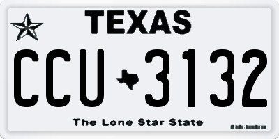 TX license plate CCU3132