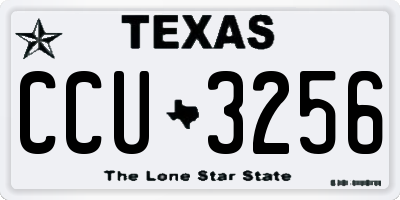 TX license plate CCU3256