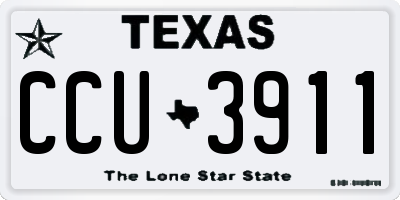 TX license plate CCU3911