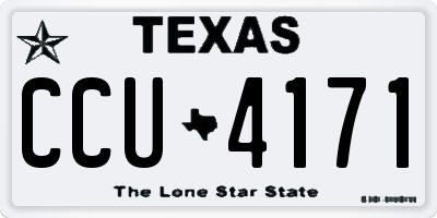 TX license plate CCU4171