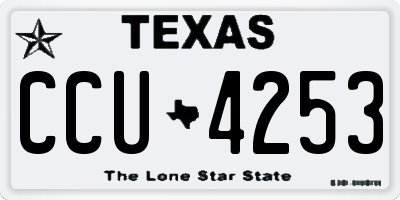 TX license plate CCU4253