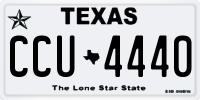 TX license plate CCU4440